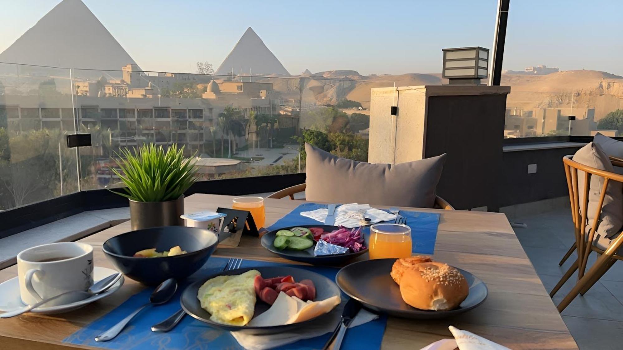 Nozol Pyramids Hotel And Spa Kafret el-Gabal Buitenkant foto